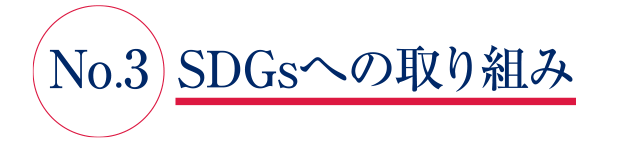 No3.SDGsへの取り組み